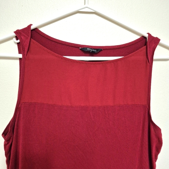 RW&Co Women’s Burgundy Sleeveless Top – Size M - Picture 2 of 5